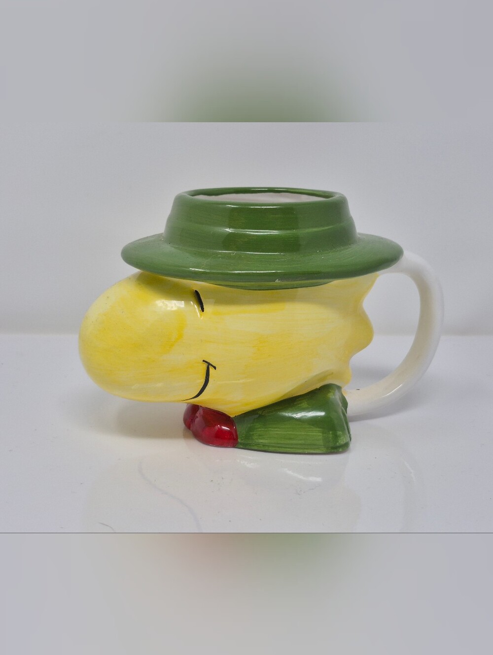 Vintage 1970's Charlie Brown Woodstock Mug Wearing Boy Scouts Uniform